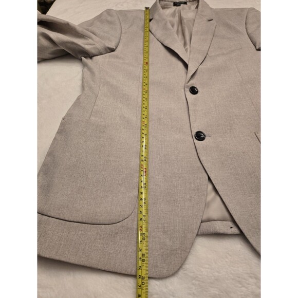 Men’s Coofandy Blazer Size Medium Tan 2 Button Pockets - Picture 8 of 13